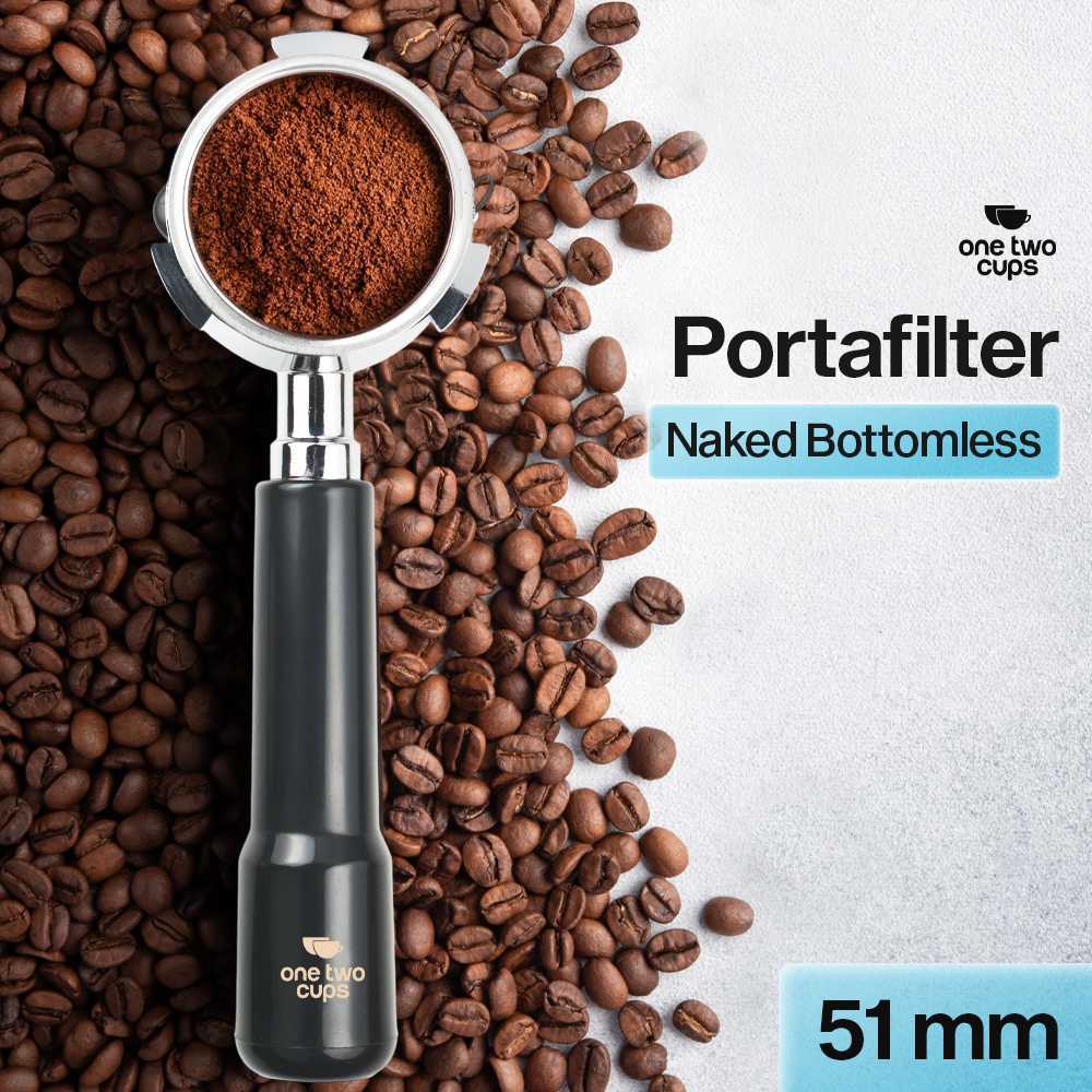 INOVSSTTR Bottomless Naked Portafilter Stainless 51mm สําหรับ DeLonghi - CG-11
