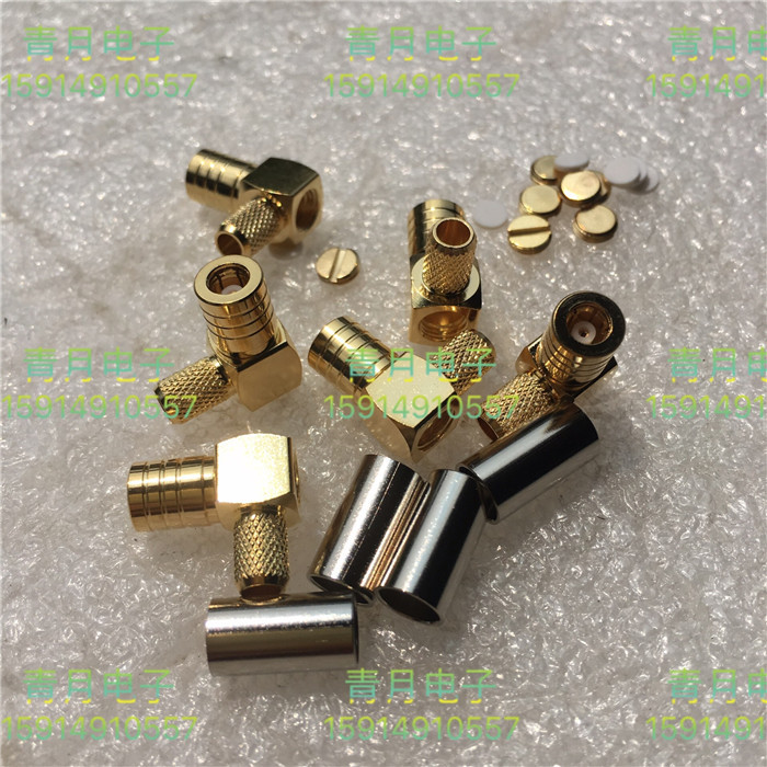 SMB-C-KW5 SMB-KW5Y SMB ข้อศอกหญิง Crimp 50-3 สาย RG142/RG223/RG58 จัมเปอร์
