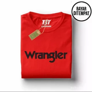 WRANGLER แรงเลอร์ เสื้อยืดผู้ชายแขนสั้น ดิสโทร ผู้ใหญ่ผู้ชายเสื้อยืดโลโก้ด้านบนสบาย
