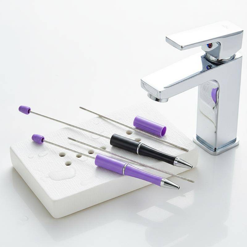 W-Lucky 100 ชิ้นลูกปัดผู้ถือปากกาอะไหล่ทนทานลูกปัด Rod Extender บาร์สําหรับ DIY เครื่องเขียนที่กําหนดเองทํา Nice