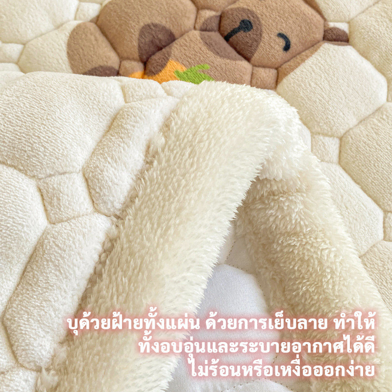 COD ที่นอนฟลีซนม ที่นอนนุ่มมาก อบอุ่น สำหรับเด็ก นักเรียน พับได้และซักได้ ป้องกันไฟฟ้าสถิตย์ ราคา ถูกที่สุด ดีลบีเคเค แกลเลอรีภาพที่ 8