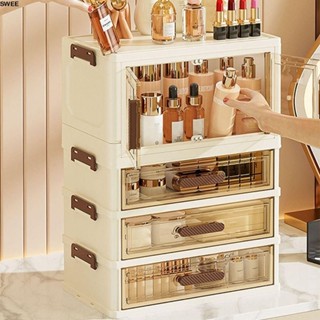 SWEE ชั้นวางเครื่องสำอาง ความจุใหญ่  กล่องเก็บเครื่องสำอางขน…