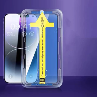 ฟิล์มกระจก เต็มจอ สำหรับ iPhone15 16Pro Max 14 Pro Max 11 13ProMax 7 8 Plus X XR XS 12 8 7 กันฝุ่นและกันไฟฟ้าสถิต