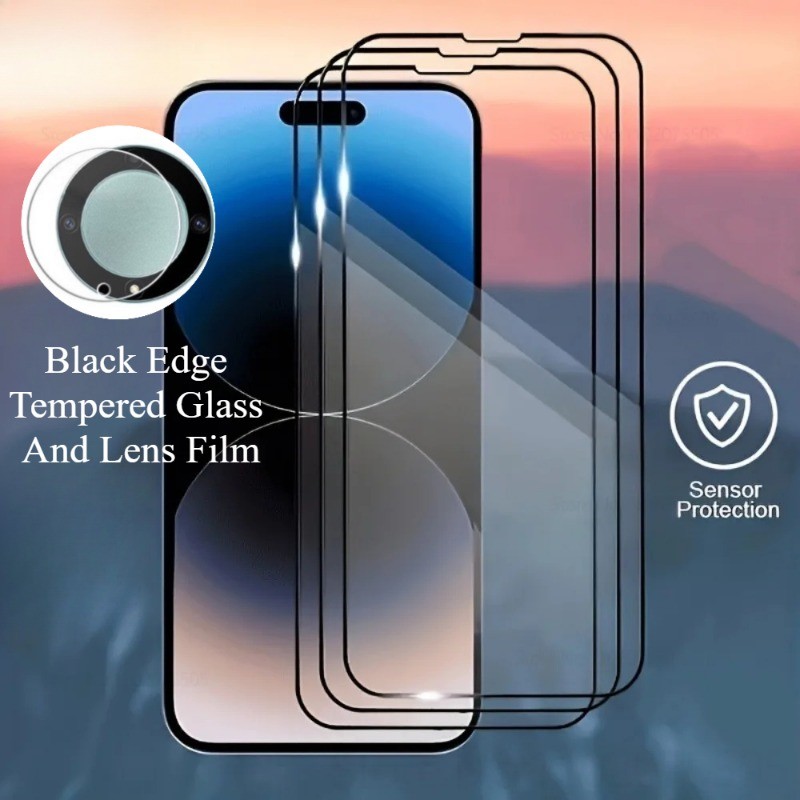 3Dป้องกันหน้าจอสําหรับOPPO K1 K3 K5 K7 K7x K9 K9s K9x Pro 5G Black Edgeกระจกนิรภัยและฟิล์มเลนส์