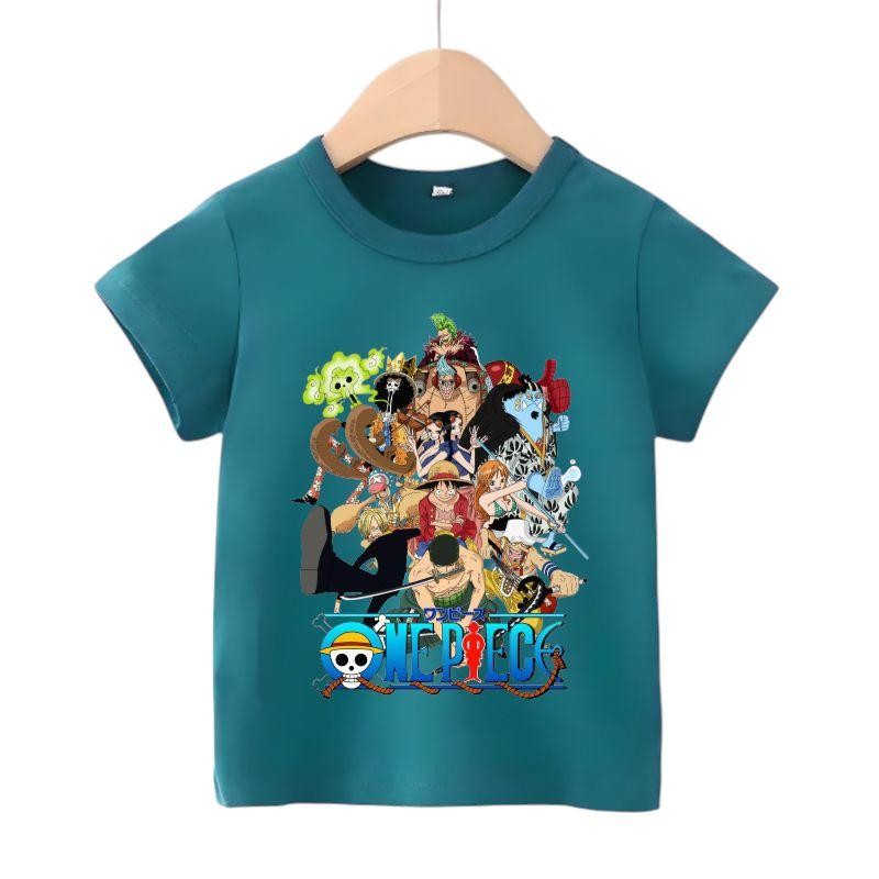 One Piece Anime Kids T-Shirt Luffy Troop Unisex Top