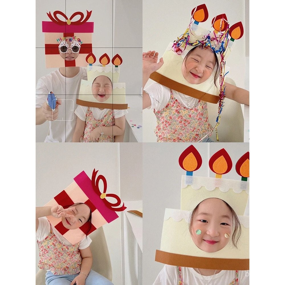 หมวก ins สไตล์หมวก Props เค้กสร้างสรรค์ Little Red Book วันเกิด Xu Ping ตกแต่งปาร์ตี้ตลกภาพ MDY2