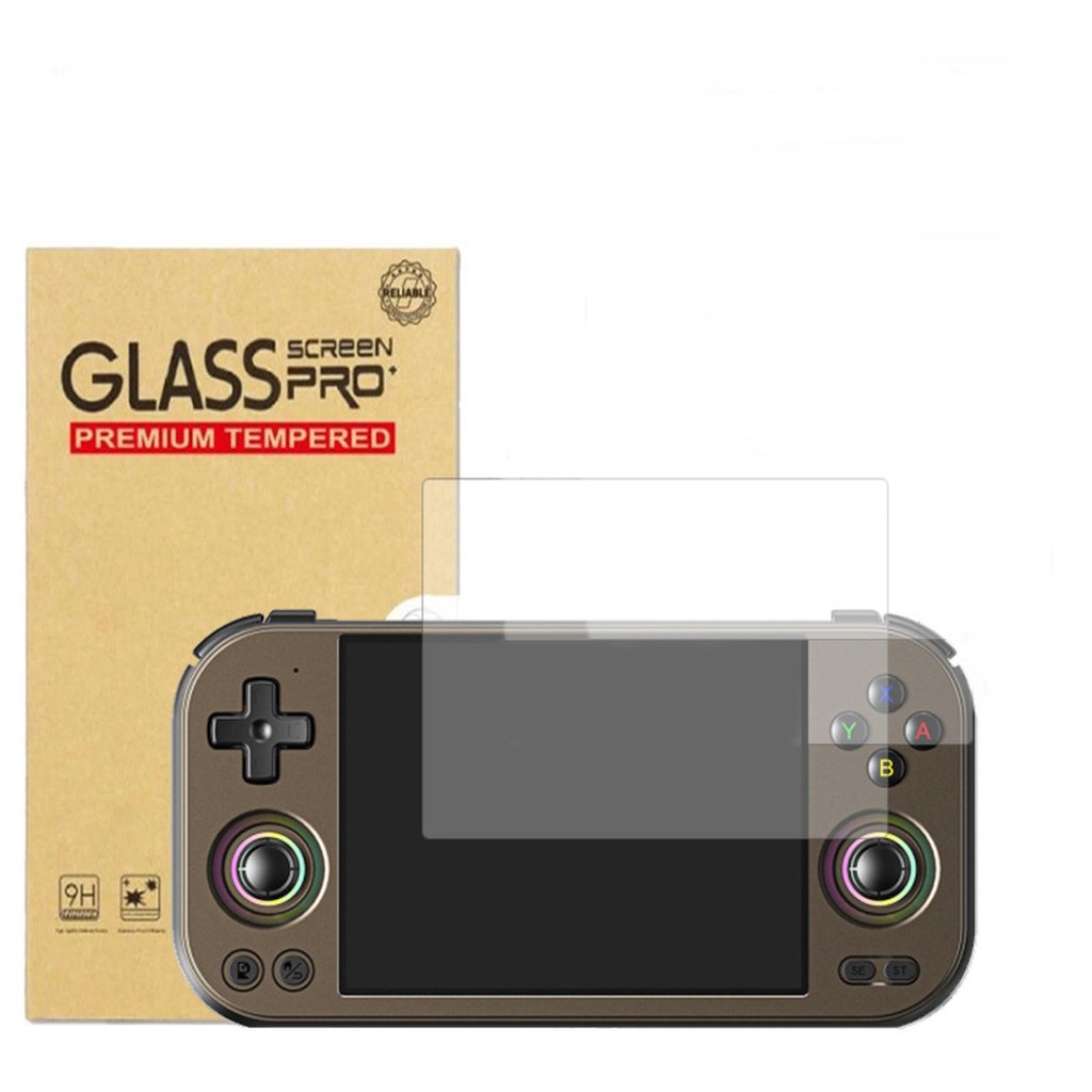 สําหรับ Anbernic RG477M กระจกนิรภัยป้องกันหน้าจอ, ความแข็ง 9H HD Clear Anti-Scratch ฟิล์มสําหรับเกมค