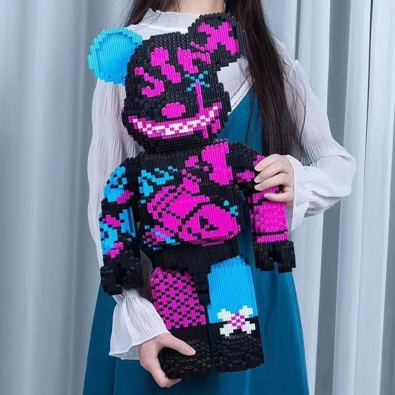 Lego Building Blocks ใช้งานร่วมกับ Lego Jinx Violent Bear Building Blocks รุนแรง Lolita ปริศนาเครื่อ