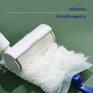 ไม้ปัดฝุ่นไฟฟ้าสถิตย์ แบบใช้แล้วทิ้ง 10 ชิ้น เครื่องดูดฝุ่นวิเศษ พร้อมที่จับ แปรงปัดฝุ่นไมโครไฟเบอร์