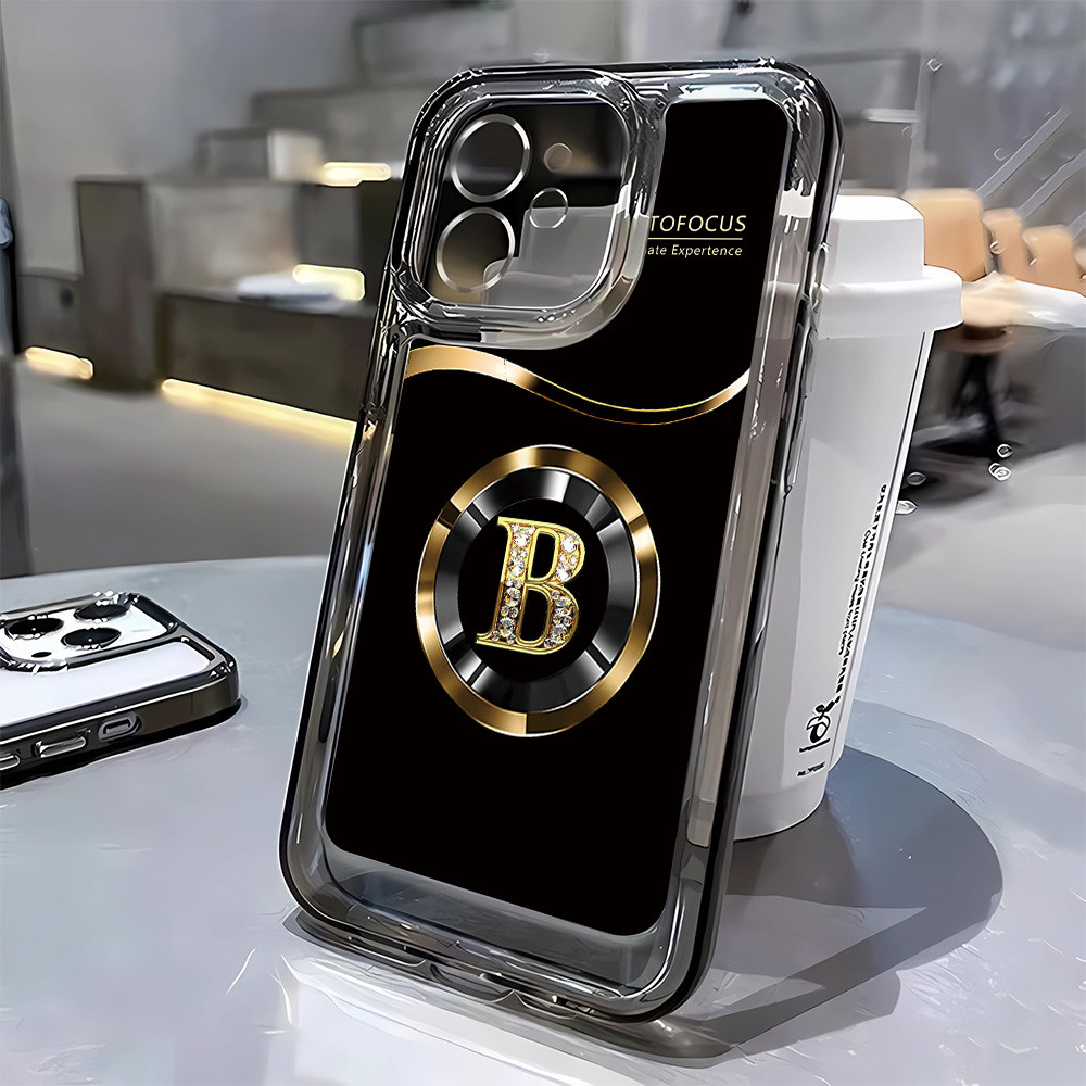 3 In1 luxury Letter B สําหรับ Oneplus Ace 3 Pro 3V Ace 2 Pro Racing 11 12R Oneplus Ace3Pro เคสโทรศัพ