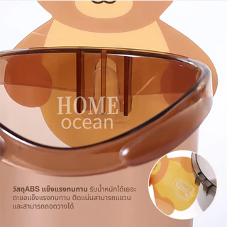 ที่วางยาสีฟัน ลายหมีน้อยน่ารั ที่ใส่แปรงสีฟัน ที่วางแปรงสีฟัน ติดตั้งง่าย แบบไม่เจาะ มีให้เลือก 3 สี