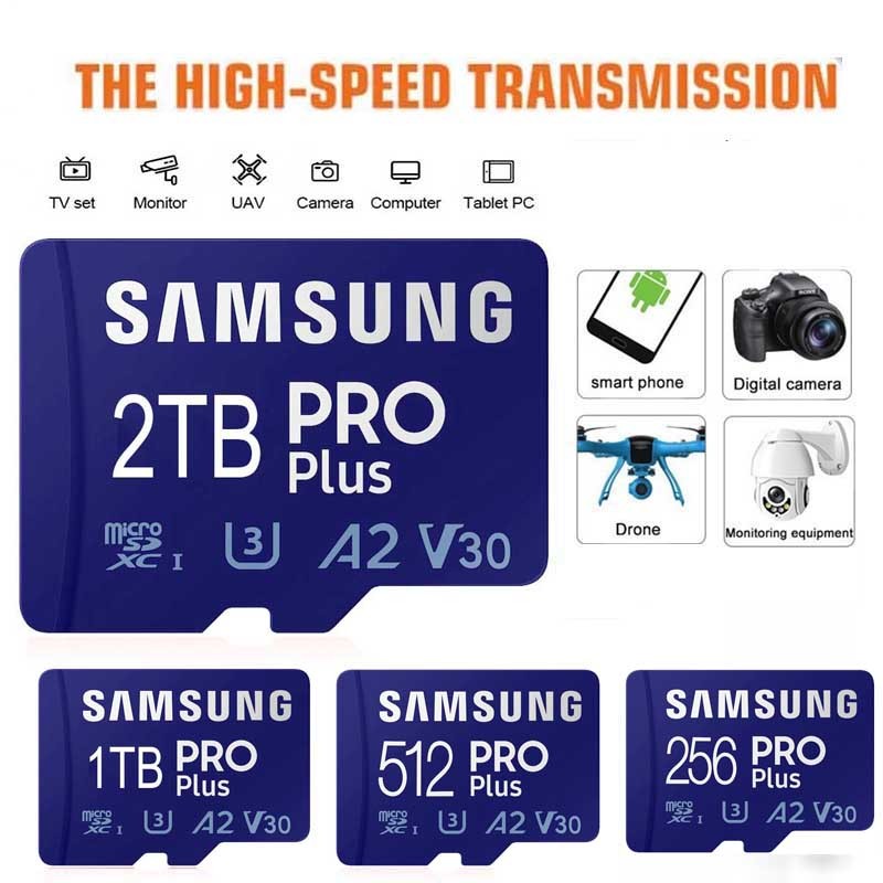 การ์ดหน่วยความจําความจุขนาดใหญ่ 32gb 64gb 128gb 256gb 512gb 1tb 2tb TF Card สําหรับกล้องโทรศัพท์มือถือ
