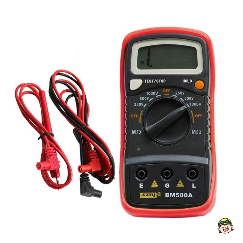 เครื่องทดสอบความต้านทานฉนวนดิจิตอล 1000V Megohmmeter BM500A
