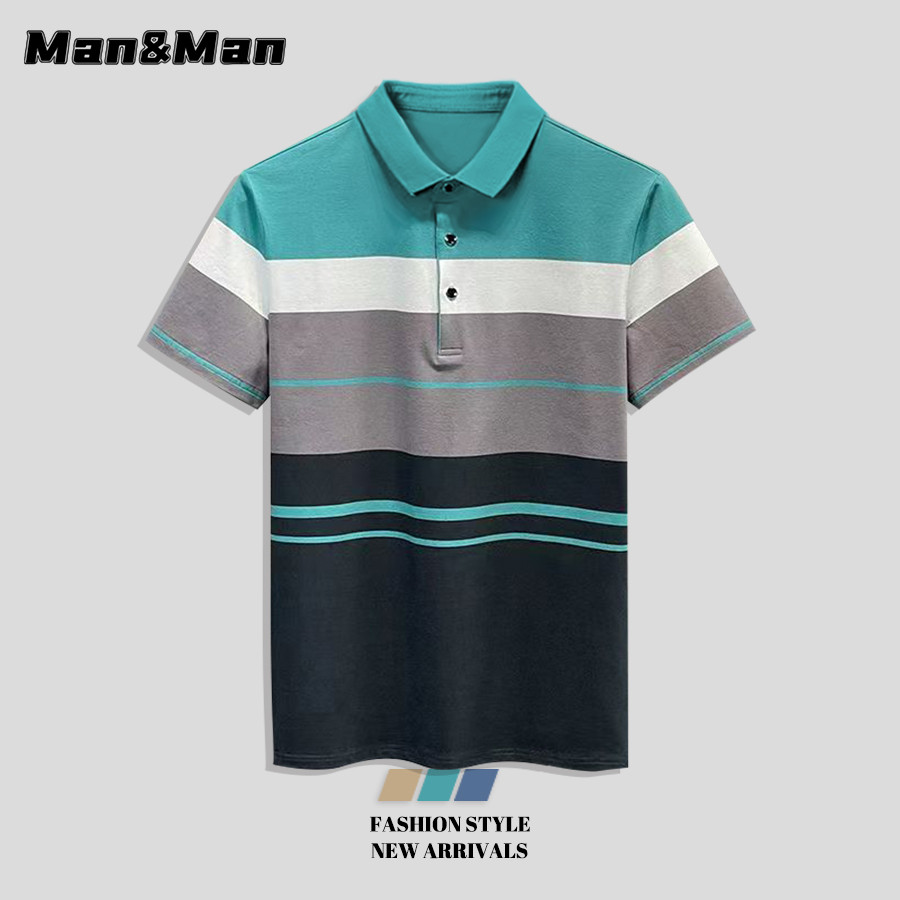 M＆M สีเย็บ เสื้อ POLO ผู้ชาย เสื้อผ้าพ่อวัยกลางคนและผู้สูงอายุ หย่อน อเนกประสงค์ ตัวเลือกหลายสี