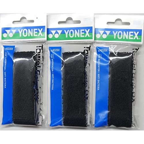 YONEX Towel Grip DX (1 piece) Black x 3 Set AC402DX-007-3SET