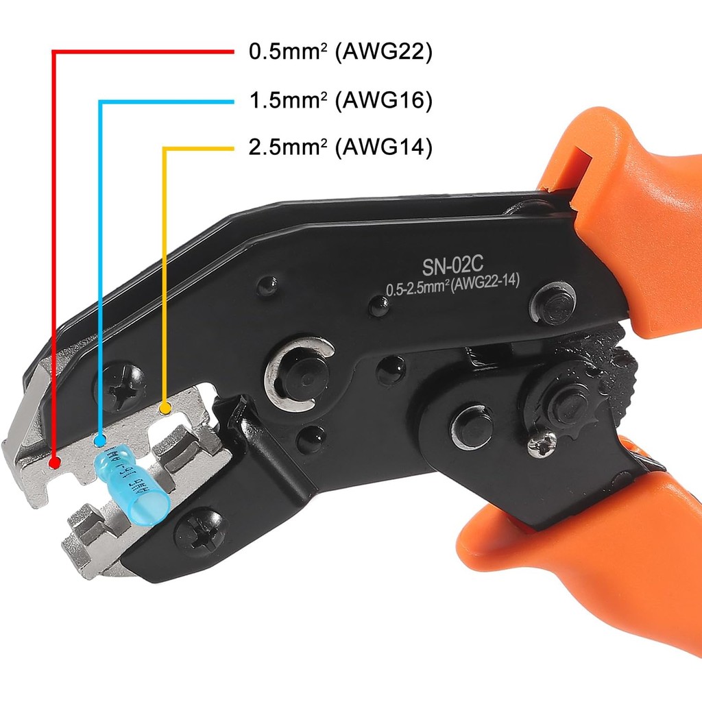 CRIMPING เครื่องมือสําหรับความร้อนหด Connectors Ratcheting Wire Terminals Crimper CRIMPING คีมไฟฟ้า 