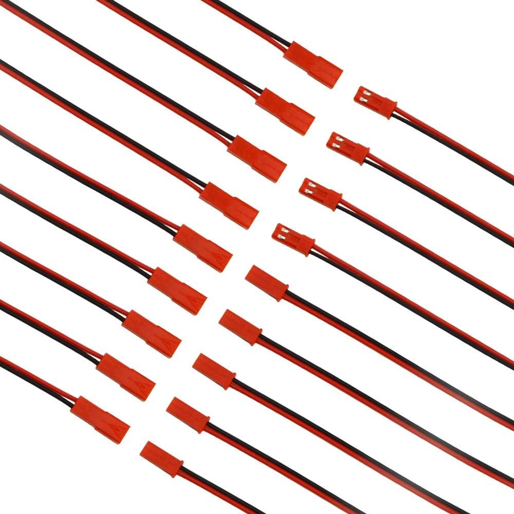 XINGYHENG 100PCS 50 คู่ 2Pin ชายหญิงเชื่อมต่อสายไฟสําหรับ Light Strip RC ของเล่นแบตเตอรี่ 5.9 ใช้งาน