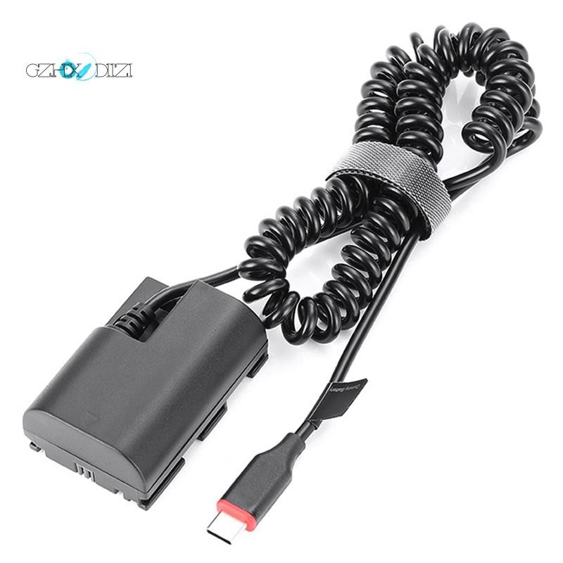 GzhxdiiziLP-E6 LP-E6NH USB Type-C Dummy แบตเตอรี่อะแดปเตอร์สําหรับ R5 R6 5DS R 7D 6D 5D3 5D4 90D 80D
