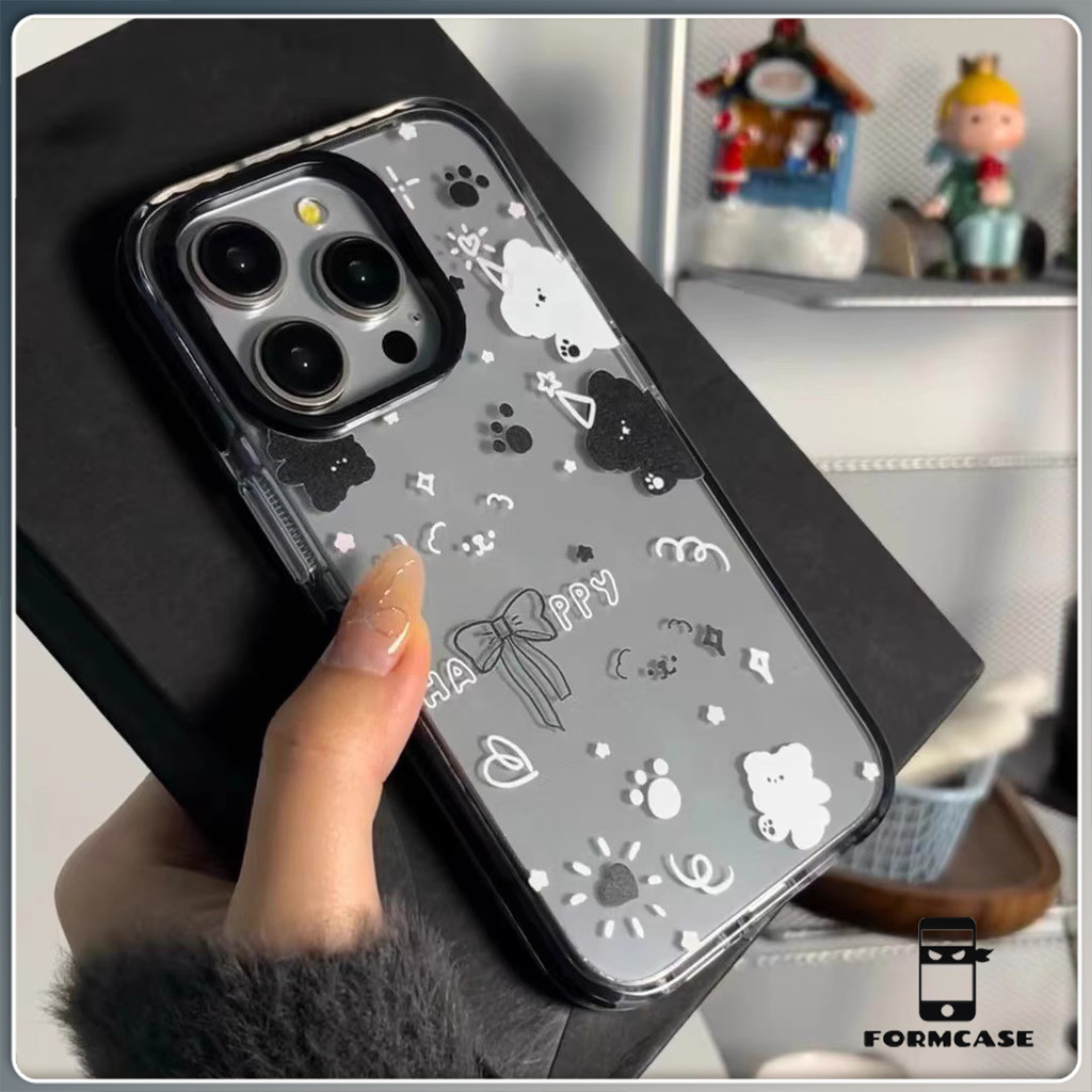 สไตล์สูงระดับ ขายดีบนเว็บไซต์เกาหลี แมวเล็กที่น่ารัก for iPhone เคสไอโฟน 11 12 13 14 15 16 PLUS PRO MAX X XS MAX XR 7/8P
