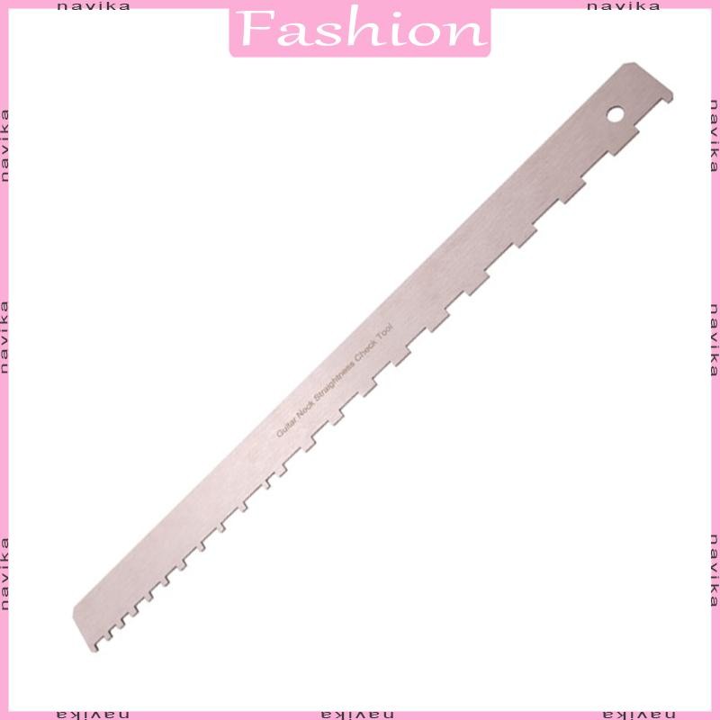 NAV Fret คอ Leveling Luthier เครื่องมือสําหรับกีตาร์ขอบตรงกีตาร์คอไม้บรรทัดหยักสแตนเลสกีตาร์คอไม้บรร