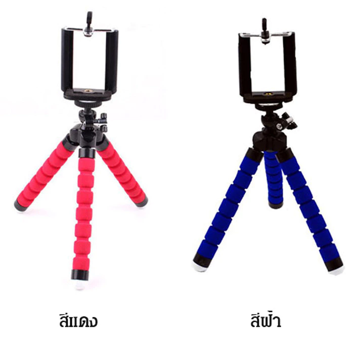 ขาตั้งมือถือและกล้อง ขาโฟมปลาหมึก แบบยืดหยุ่น รองรับมือถือ GoPro DSLR thumbnail 7