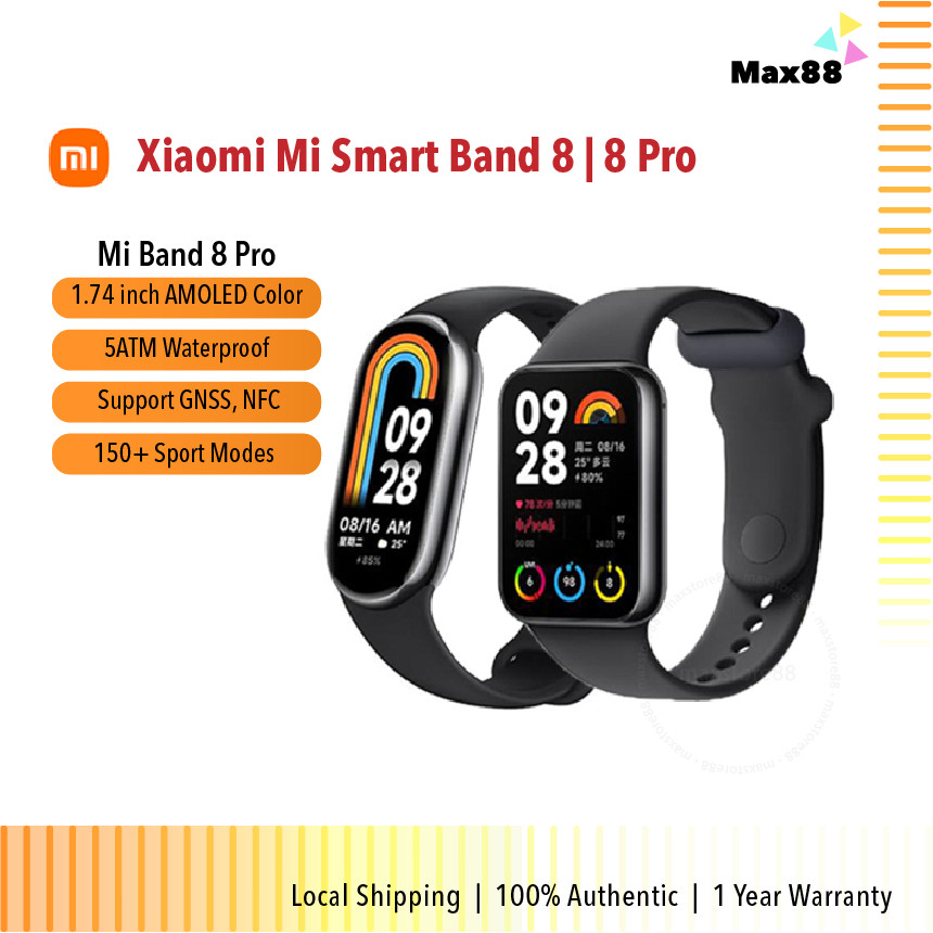 Xiaomi Mi Smart Band 8 | 8 Pro สมาร์ทวอท์ชสี LCD Fitness Tracker MB8 SpO2 Smartwatch 1.62