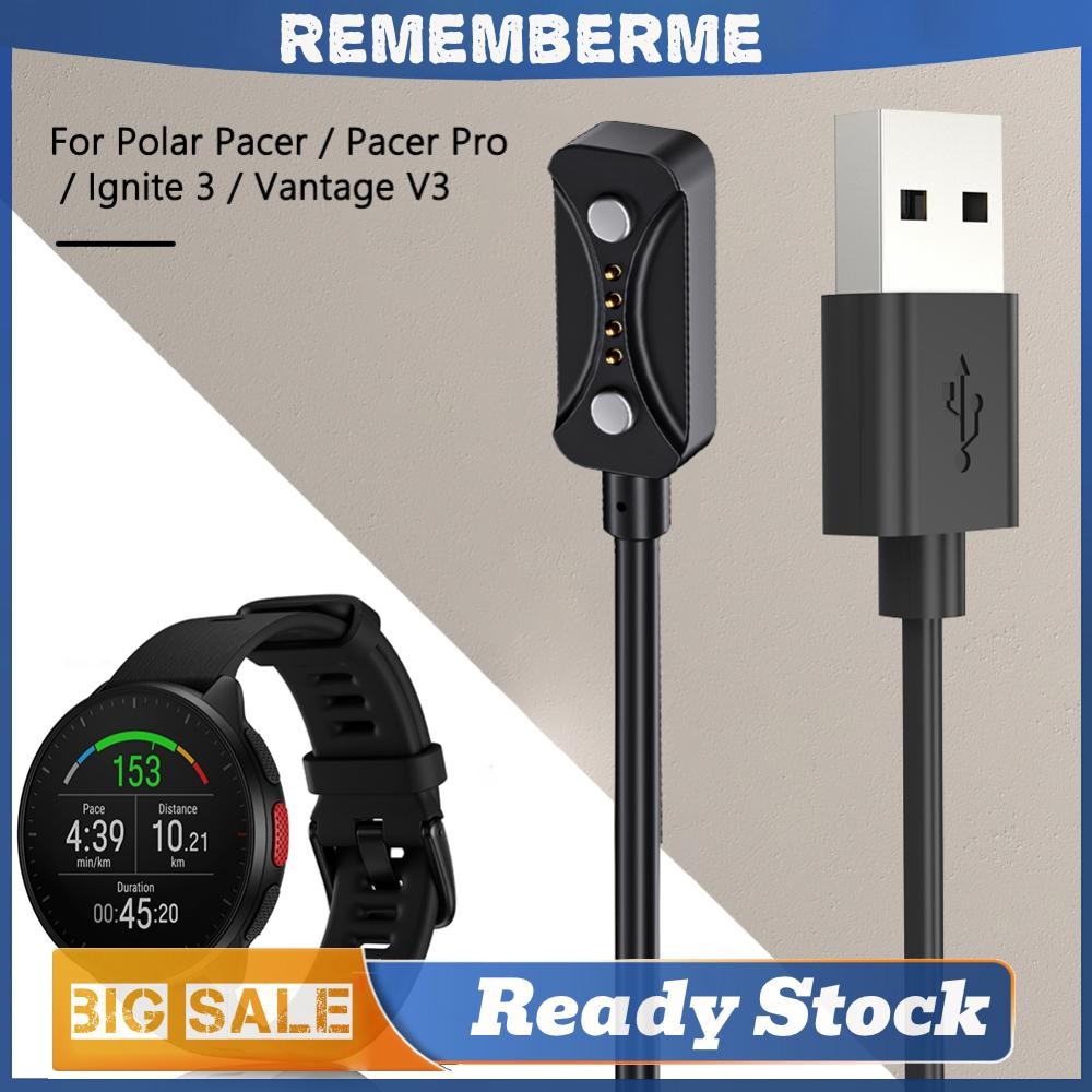 1m สายชาร์จ USB แม่เหล็ก Smartwatch Dock อะแดปเตอร์ชาร์จ 2Pin ชาร์จสายไฟเปลี่ยนสายชาร์จ 5V 1A สําหรั