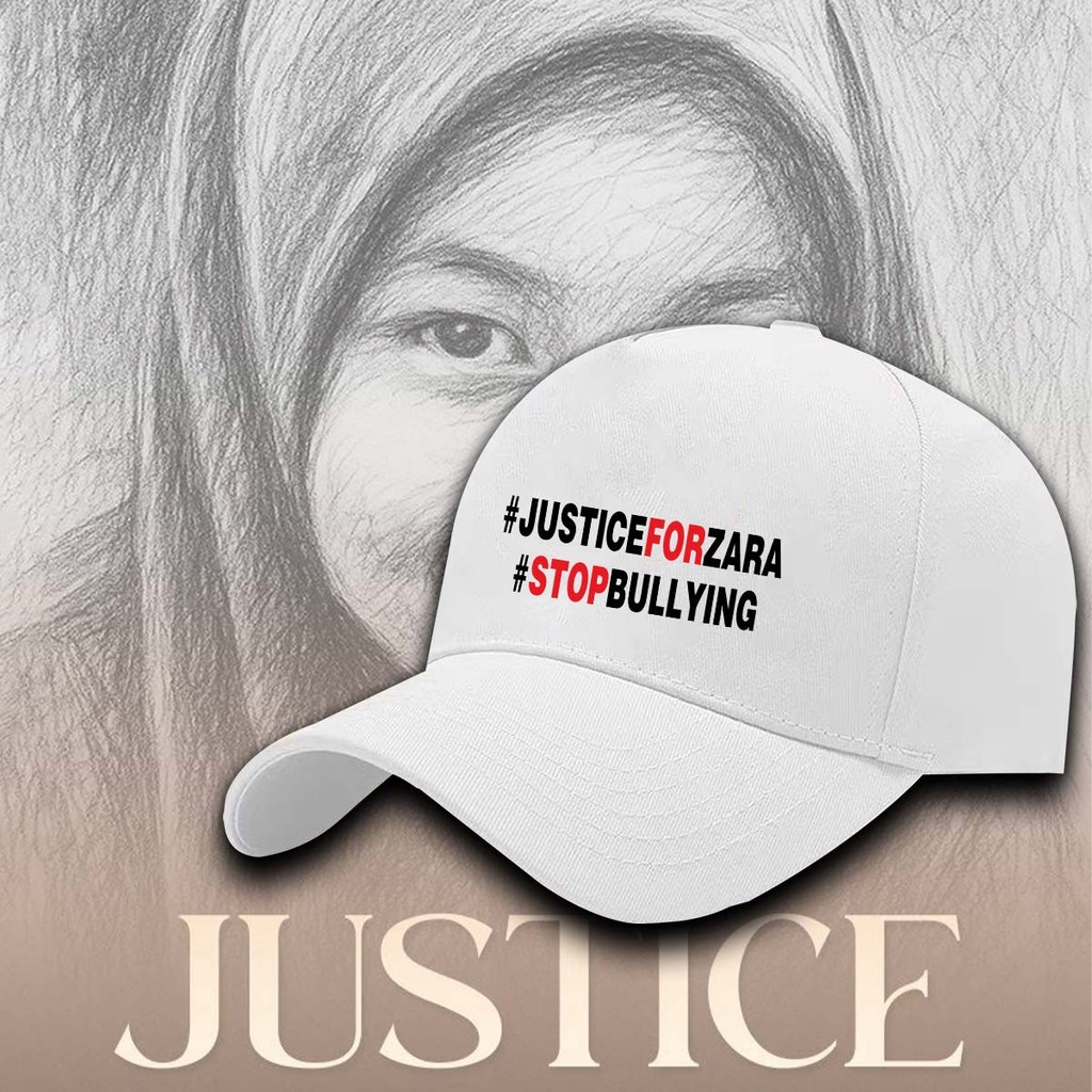 ใหม่ Justice สําหรับ Zara Qairina พิมพ์หมวก Unisex ผู้ชายและผู้หญิง JusticeForZaraQairina หมวกกลางแจ