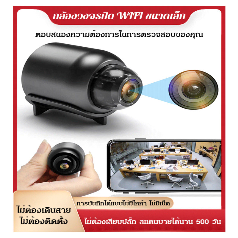 1/2/3 PCS【HD/มินิ】กล้องวงจรปิดตาแมวในครัวเรือน/กล้องวงจรปิดไร้สาย 1080P WiFi มืด มองเห็นได้ ขนาดเล็กมุมกว้าง การตรวจสอบระยะไกลผ่านมือถือ อุปกรณ์ตรวจสอบที่บ้าน