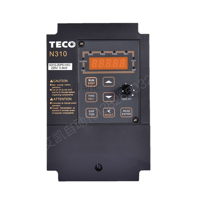 TECO TECO อินเวอร์เตอร์ N310-20P5 2001 2002-HX 0.4 0.75 1.5กก. 220V