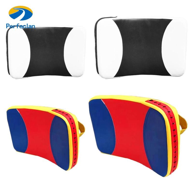 Perfeclan Kick Shield Kickboxing Pad เป้าหมายเท้าโค้ง PU หนัง Blocking Pad Taekwondo Kick Pad สําหรั