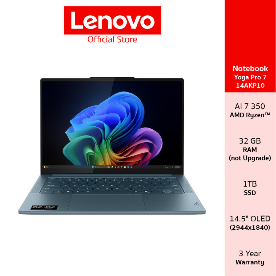 Lenovo Yoga Pro 7 14AKP10(83KG0004TA)Notebook Ryzen AI 7 350 32GB SSD 1TB 14.5" OLED
