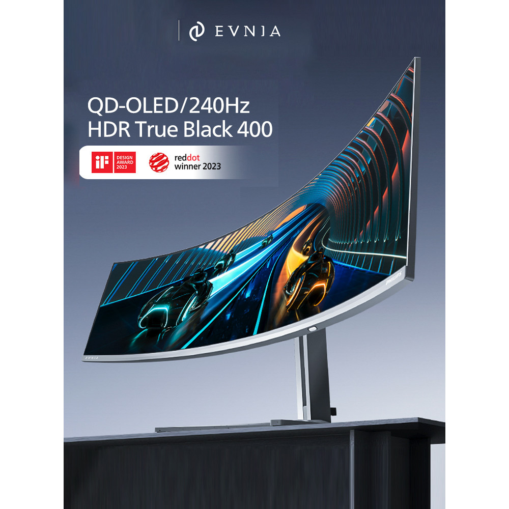 Philips จอแสดงผล QD-OLED ขนาด 49 นิ้วโค้งพร้อมหน้าจอปลา 240Hz พร้อมหน้าจอขนาดใหญ่ TypeC 49M2C8900