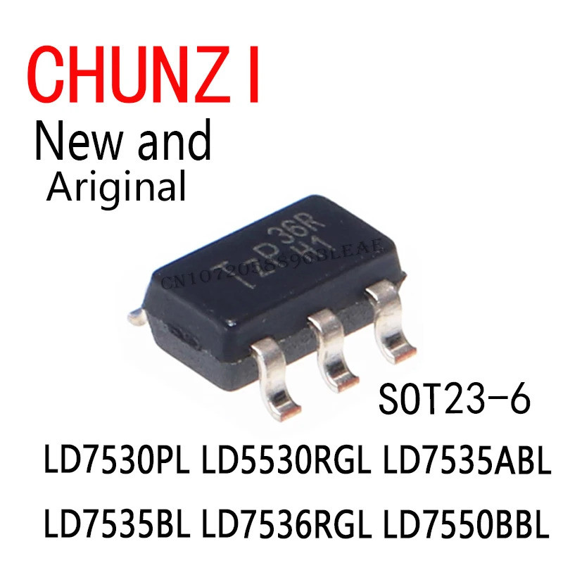 1-5PCS LD7536RGL LD7536RG LD7530PL LD5530RGL LD7535ABL LD7536RGL LD7550BBL SOT-23 ชิป ic