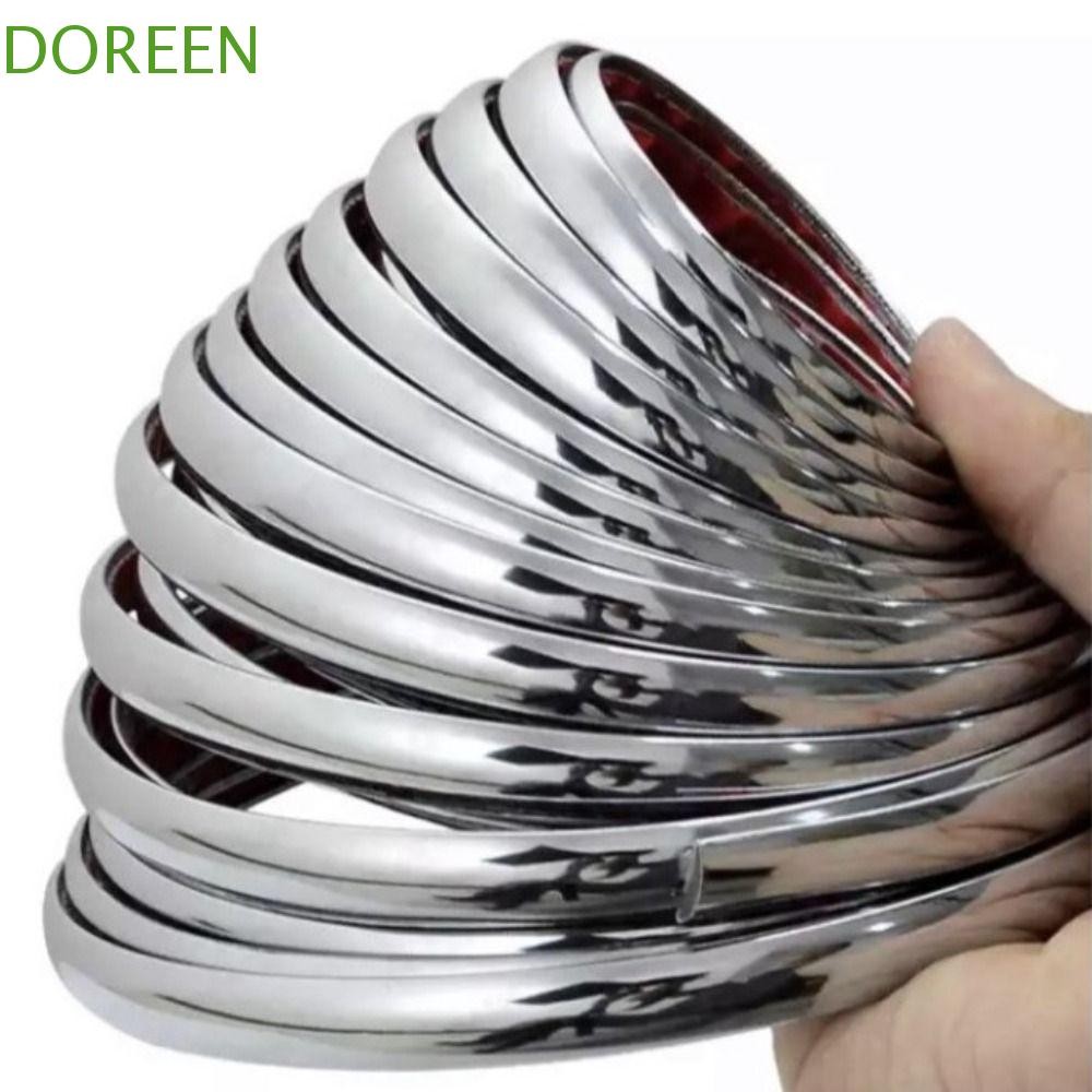 DOREEN แถบตกแต่งรถยนต์ PVC 3M สติ๊กเกอร์จัดแต่งทรงผมรถยนต์ป้องกันประตูหน้าต่างกันชน Universal Auto D