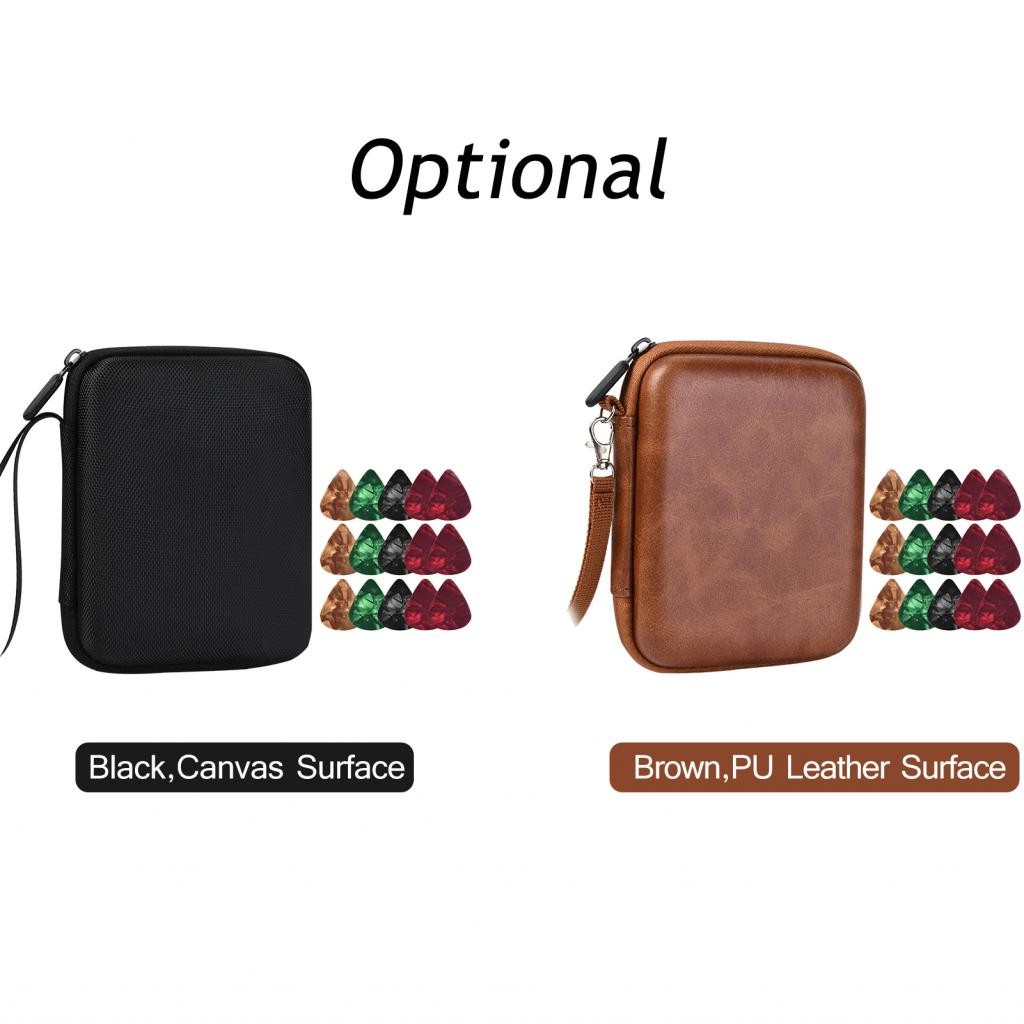 Owuhddnh-vn LiebeWH Guitar Pick Holder Case 15 PCS Picks Plectrums Storage Bag Box for Acoustic Elec