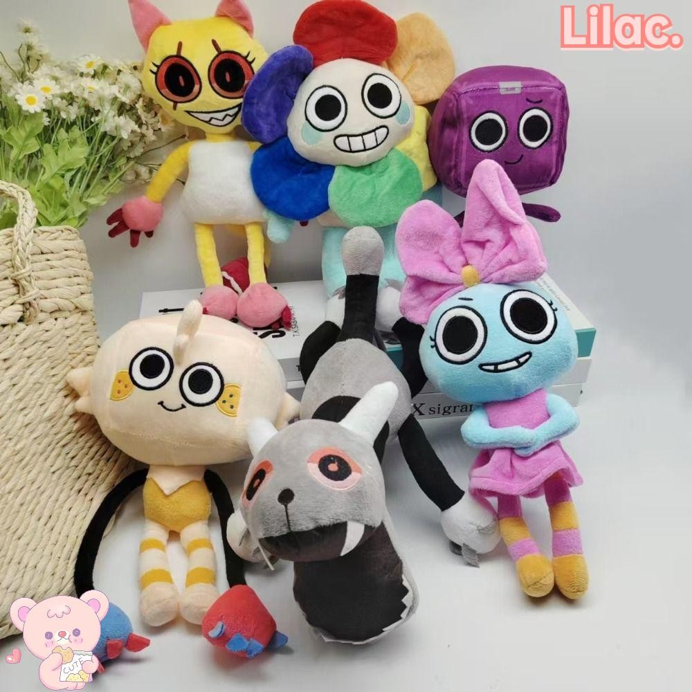 LILACC Plush Toy, Dandys World Horror Game ตุ๊กตาสัตว์, Pebble Goob Pillow Room Decor