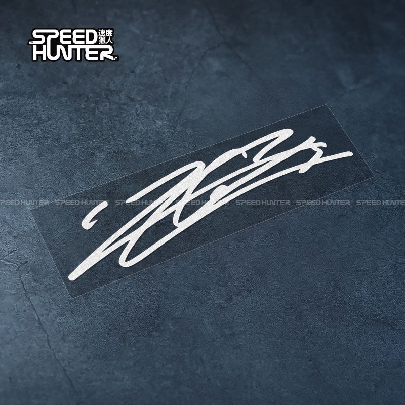 F1 racing stickers, Leclerc racing driver signature stickers, window light eyebrow decorative waterp