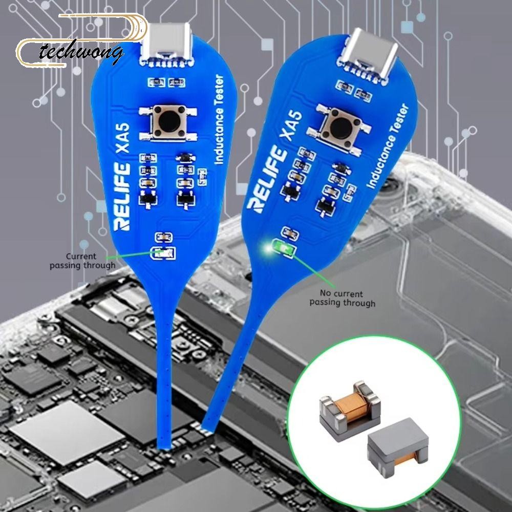 TECHWONG เครื่องทดสอบขดลวดเมนบอร์ด,แบบไม่สัมผัสใช้งานง่ายตัวเหนี่ยวนํา, RELIFE XA5 แบบพกพาความแม่นยํ