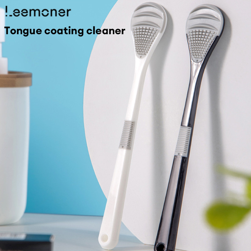 【Lemon】Household Tongue Coating Soft Ruer Antibacterial Cleaner Tongue Scraper-LN
