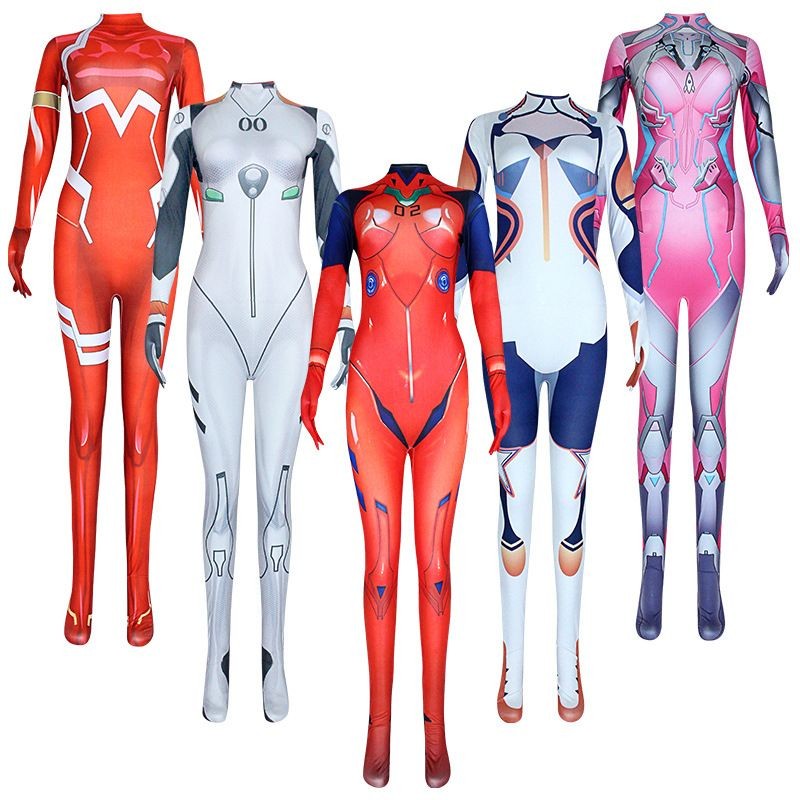 บอดี้สูทเด็กผู้หญิง Evangelion Daji Zero และ Pioneer Kiana สำหรับคอสเพลย์