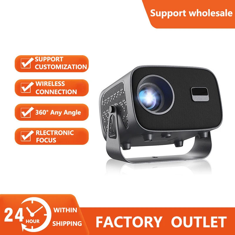 A10 โปรเจคเตอร์มินิแบบพกพา Led Video Android 11.0 Wifi 6 กระจกสมาร์ทโฟนสําหรับ 1080 P 4 K Video Home