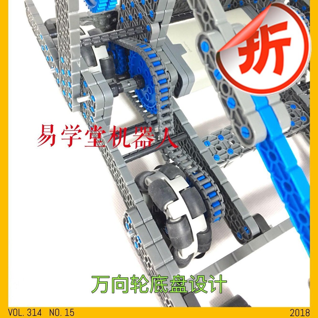 VEX IQ 228-2536 ล้อสากลเส้นรอบวง 200 มม. (แพ็ค 2 ชิ้น)