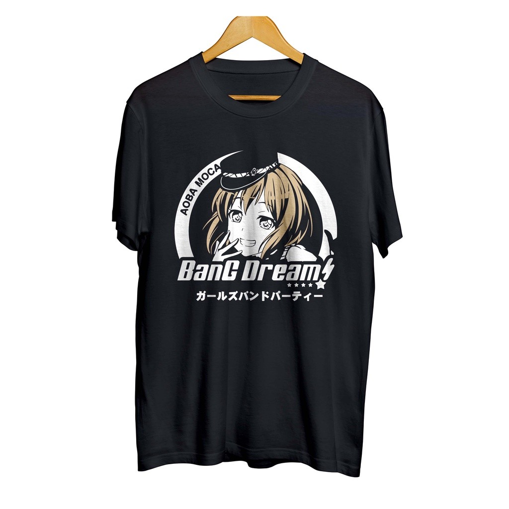 เสื้อยืด MOCA AOBA แบบหลังเรืองแสง tema BAND DREAM จากญี่ปุ่น ทำจากผ้าฝ้ายคุณภาพสูง 30s