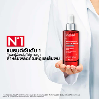 วิชี่ เดอคอส VICHY DERCOS AMINEXIL CLINICAL R.E.G.E.N. BOOSTER SERUM เซรั่มบำรุงลดปัญหาผมขาดหลุดร่วง