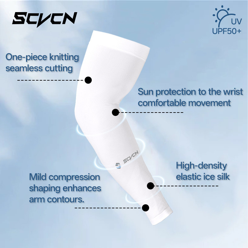ปลอกแขน UPF50+ ป้องกันรังสียูวี สบายเหมือนน้ำแข็ง สำหรับทั้งผู้ชายและผู้หญิง - รูปที่ 2