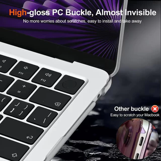 เคส Macbook Air13.6(M2/M3/M4),Pro14(A2442)เคสใสสำหรับแมคบุ๊ค Air15.3 A2941สำหรับแมคบุ๊ค Air13,Pro13 แป้นพิมพ์ จุกกันฝุ่น