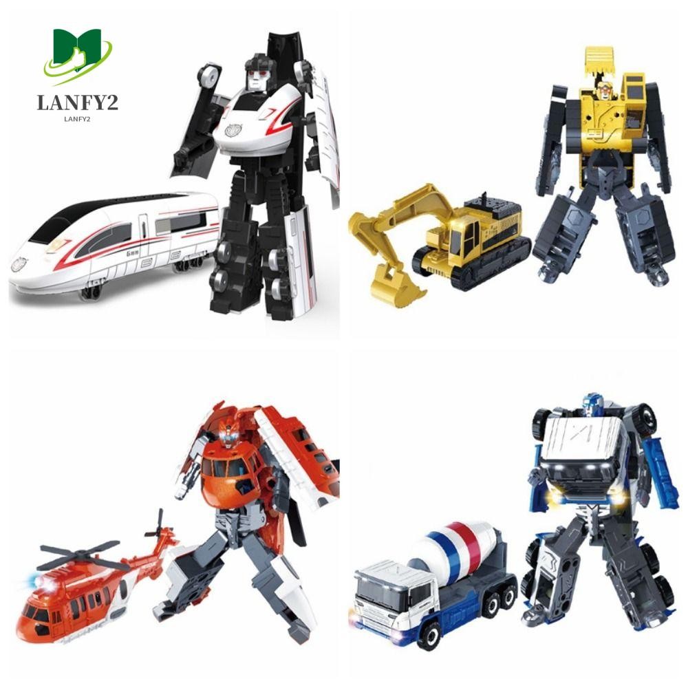 ALANFY Deformation Robot Train, 2 in 1 Bulldozer Transformation Robot Toy, Creative Train Movable Excavator Engineering Vehicle Robot Boy Gift