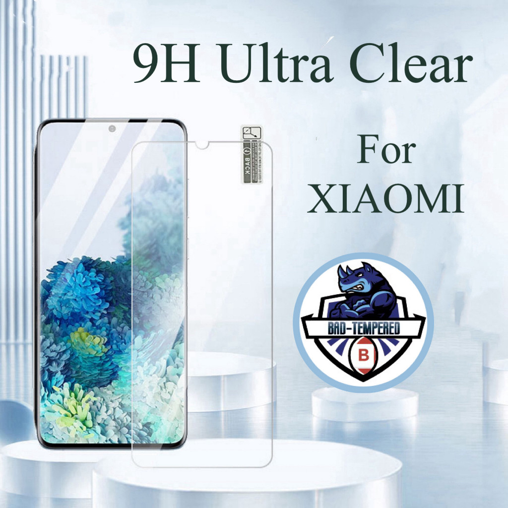 9H Ultra Clear XIAOMI กระจกนิรภัยสําหรับ Redmi หมายเหตุ 13 12 11 10S 9s Pro 9A 9C 12C POCO X3 X4 F3 