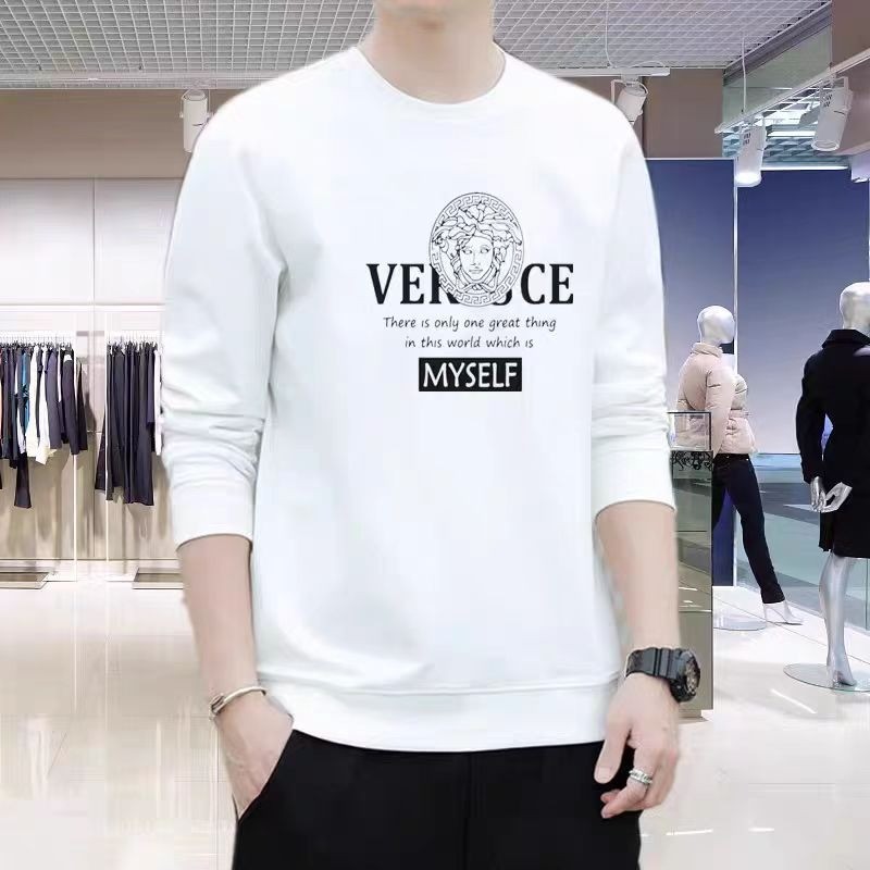 M-3XLnew23g] ซับขนแกะคุณภาพสูงHeavyweight P28 ผ้าฝ้ายแท้รอบคอ 2025WY0410 P33 [Hebeiเสื้อกันหนาวสีดํา